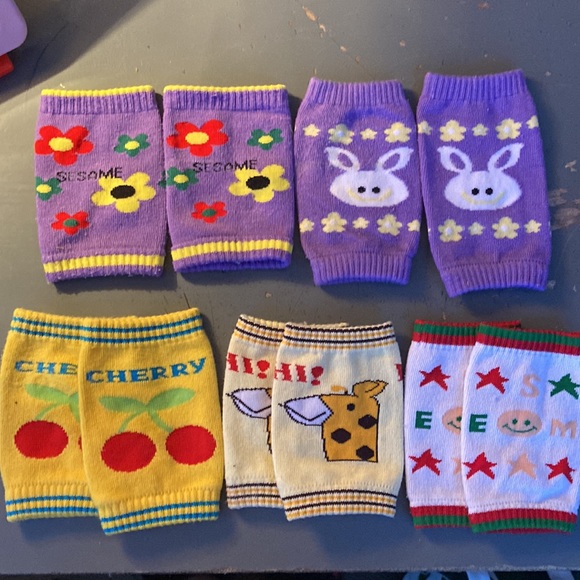 5 pairs toddler girls decorative wristlet warmers - Picture 2 of 6